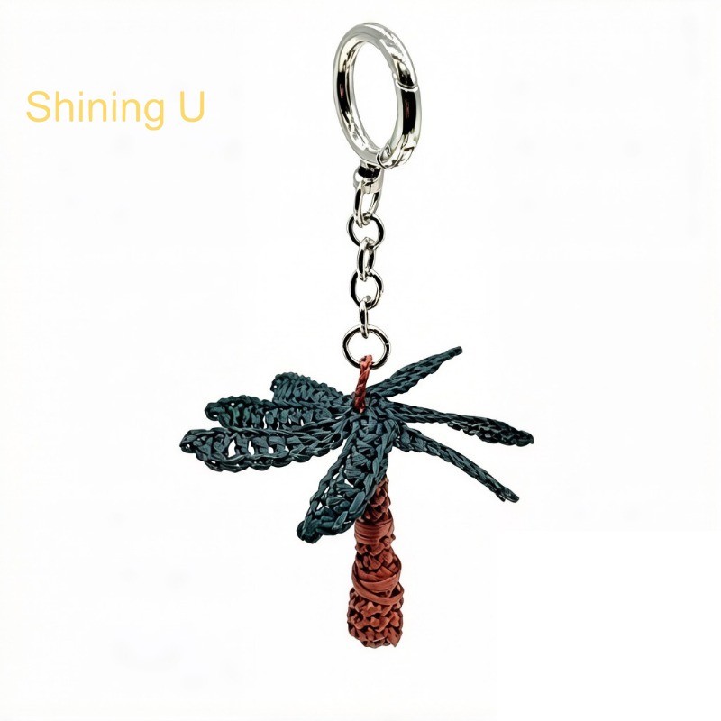 Women'S Raffia Bags - พวงกุญแจต้นมะพร้าวราฟเฟีย Shining U สำหรับผู้หญิงผู้ชาย ของตกแต่งกระเป๋า แฟชั่นเครื่องประดับวันหยุด