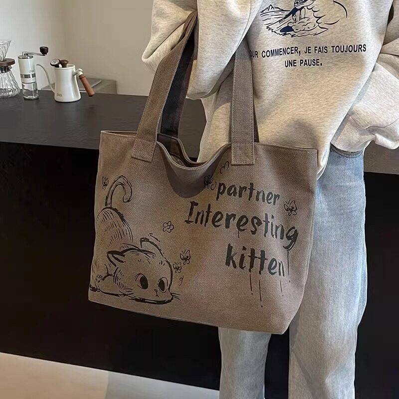กระเป๋าโท้ทผ้าแคนวาสความจุขนาด - Women Bags 2026 Trends บทวิจารณ์และราคา
