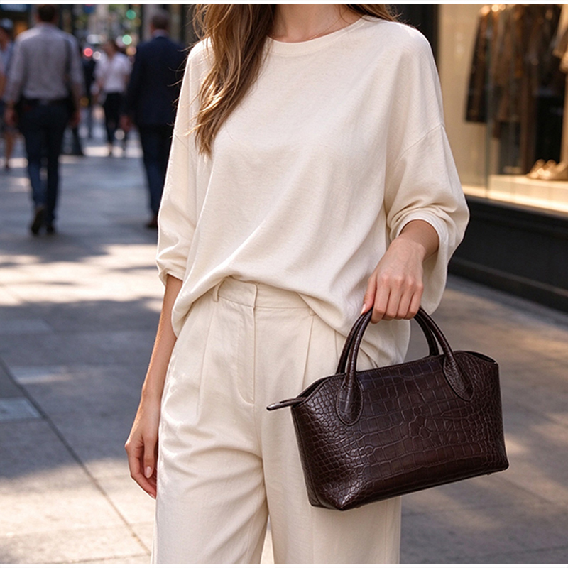 กระเป๋าถือสตรีหรูหรา ลายหนังจร - Women Hand Bags For Office บทวิจารณ์และราคา