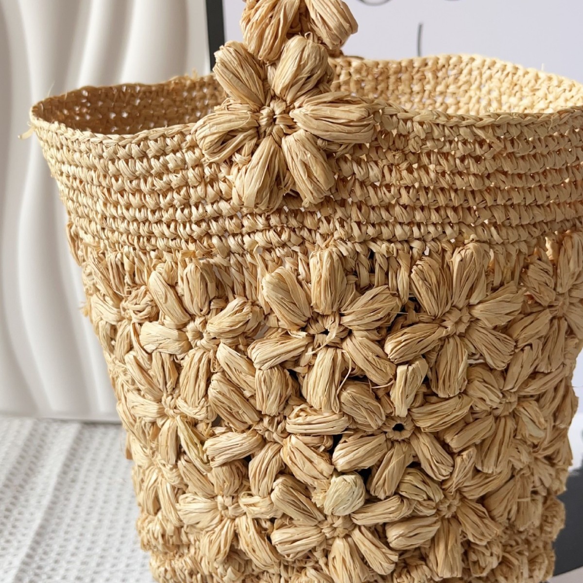 กระเป๋าถือสานทรงถังสำหรับผู้หญ - Women'S Raffia Bags บทวิจารณ์และราคา