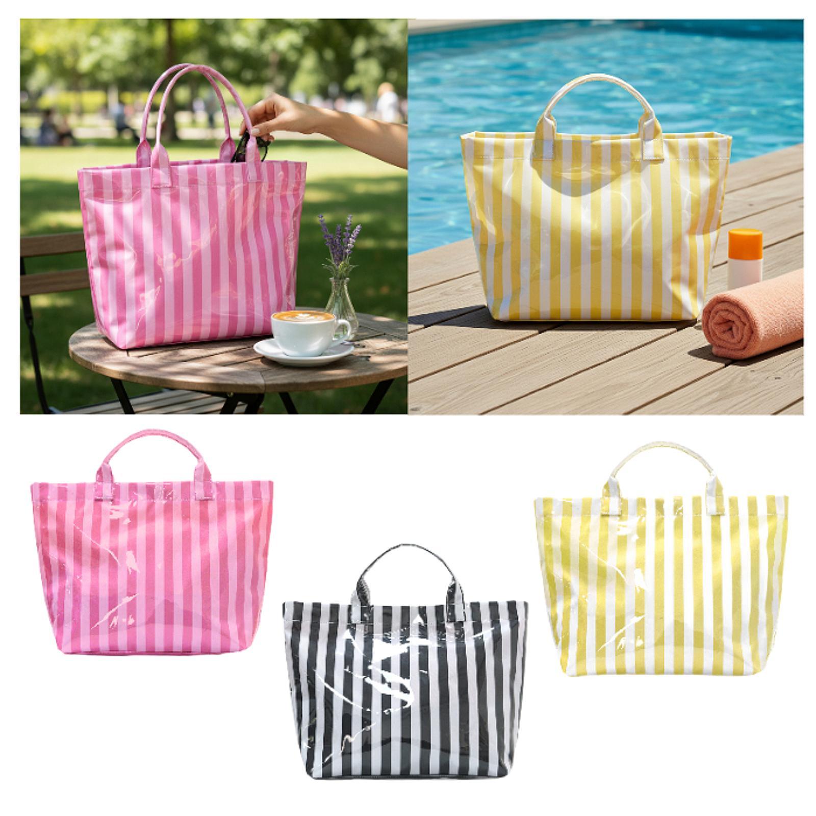 กระเป๋าโท้ทกันน้ำลายทางขนาดใหญ - Women'S Bags Handbags บทวิจารณ์และราคา